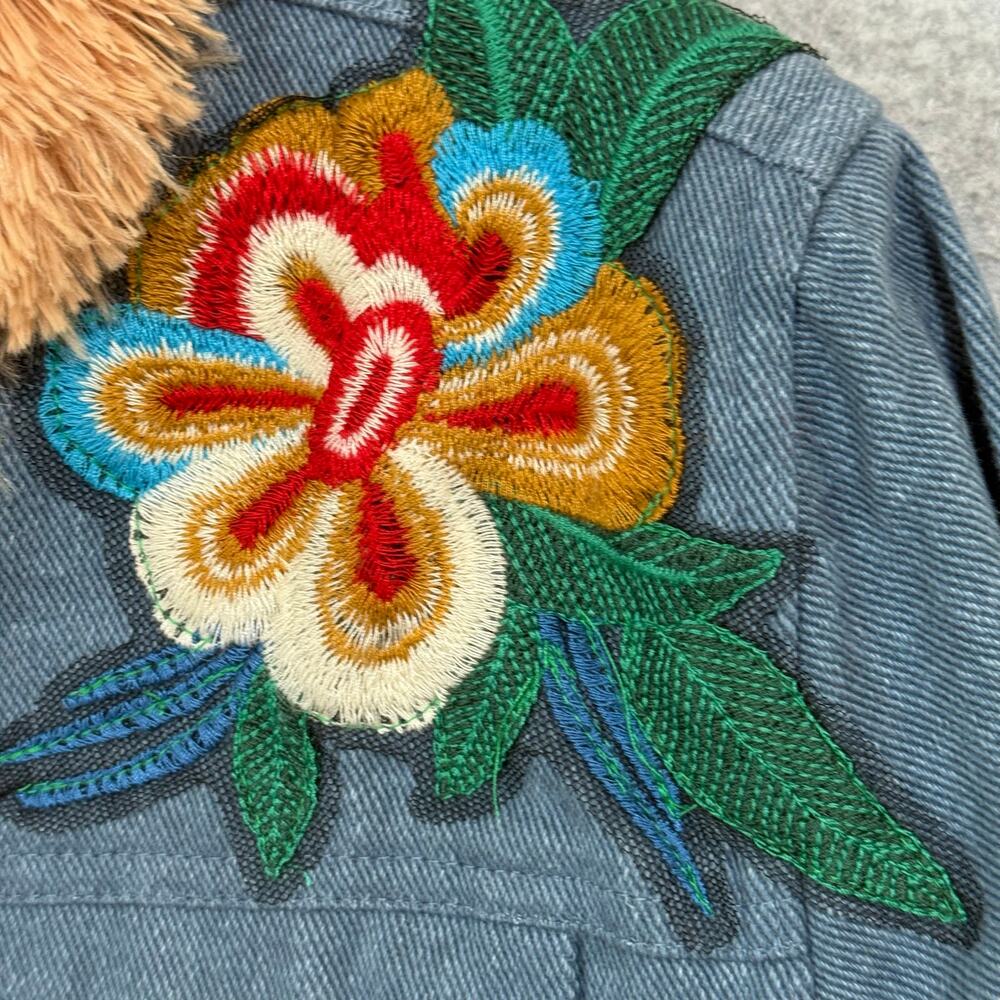 Natural Life Tara Embroidered Jacket Size S Floral Embellished Bohemian Dopamine - Picture 4 of 12
